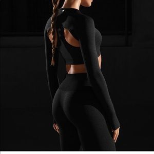 Gymshark black shrug top